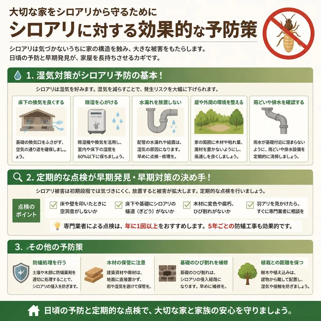 シロアリの予防策を徹底解説