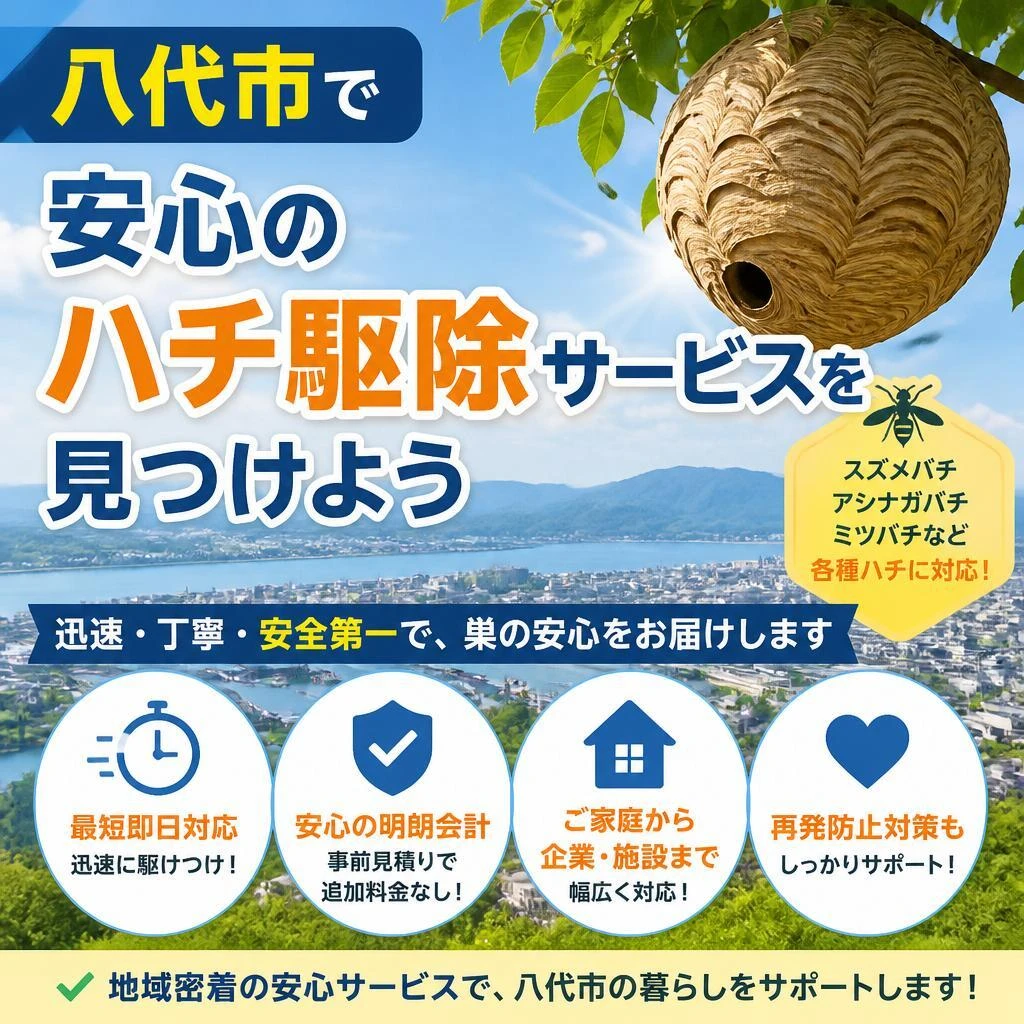 八代市で安心のハチ駆除サービスを見つけよう