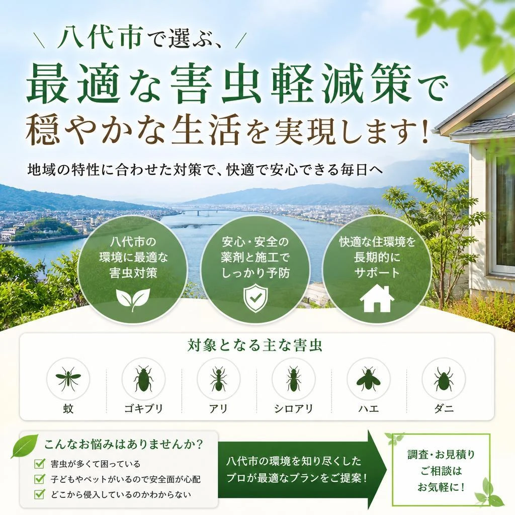 八代市で選ぶ、最適な害虫軽減策で穏やかな生活を実現します！