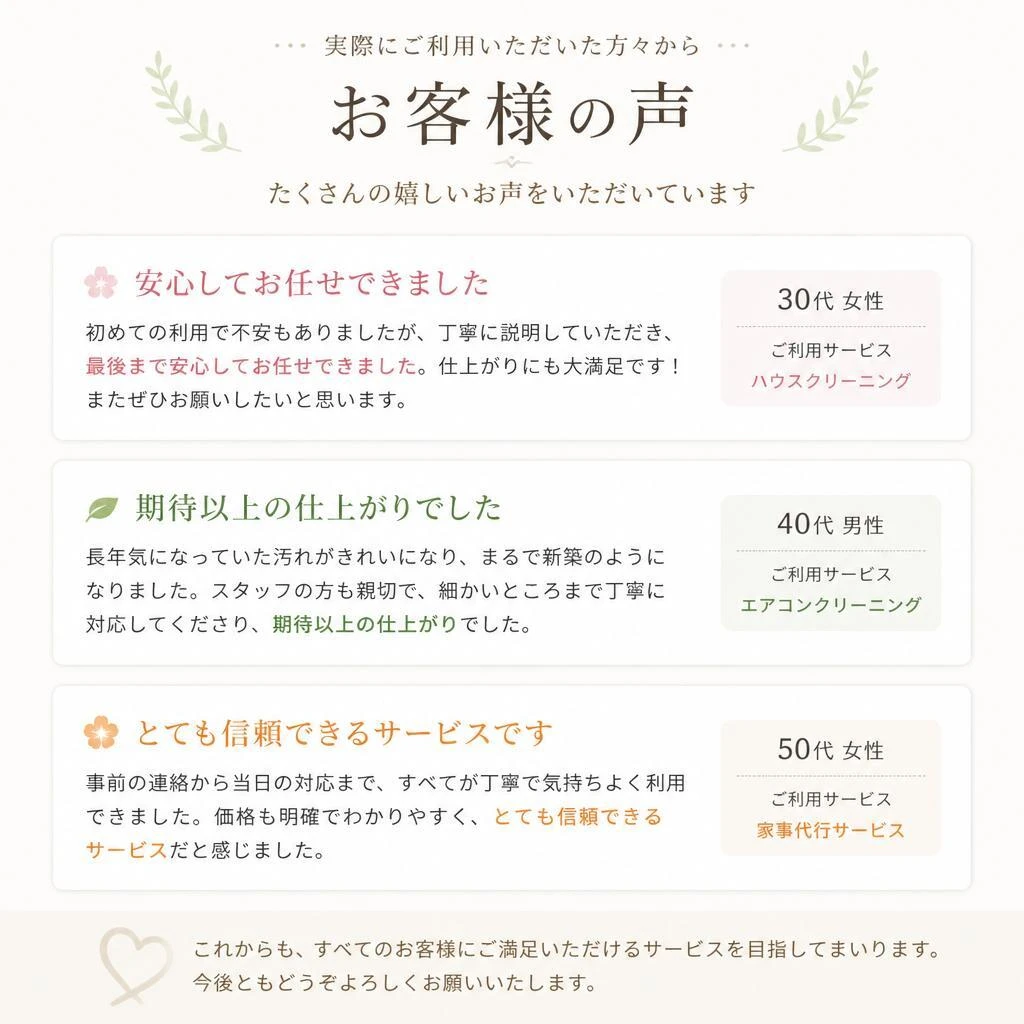 4. お客様の声