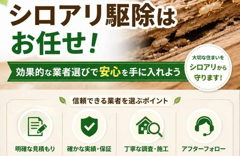 八代市でシロアリ駆除はお任せ！効果的な業者選びで安心を手に入れよう