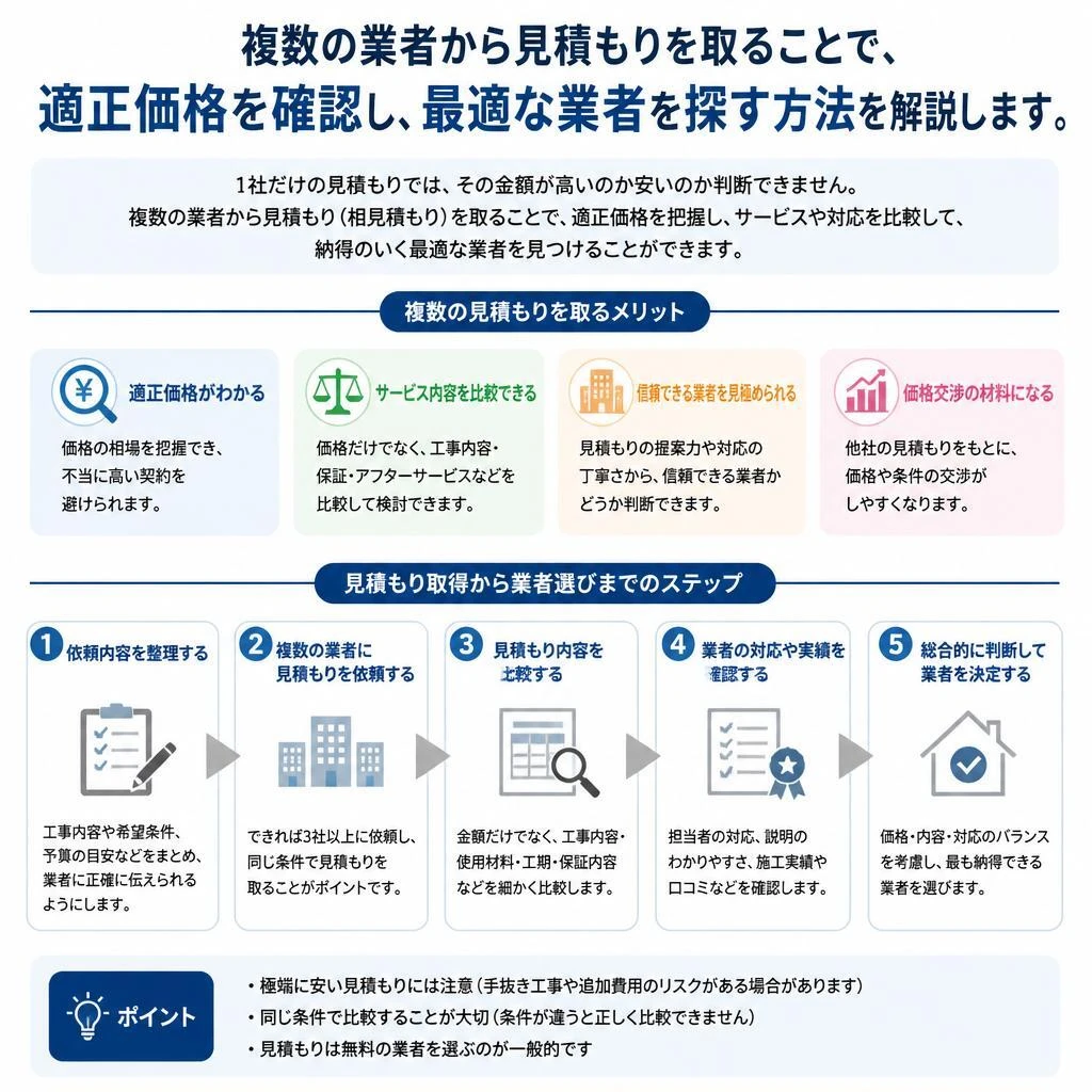 見積もり比較の重要性