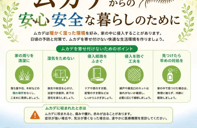 八代市に住むあなたへ、ムカデからの安心安全な暮らしのために