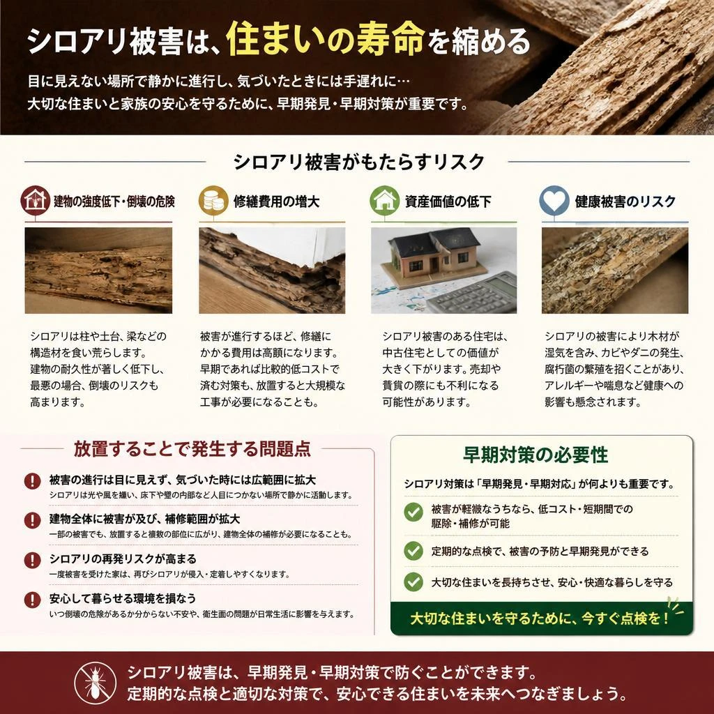 なぜシロアリ対策が必要なのか